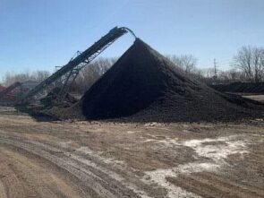 Loam Stockpile Riverdale loam pile
